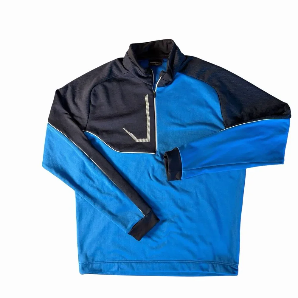 Galvin Green Pullover Jacket Mens XL Blue 1/4 Zip Golf Performance Stretch